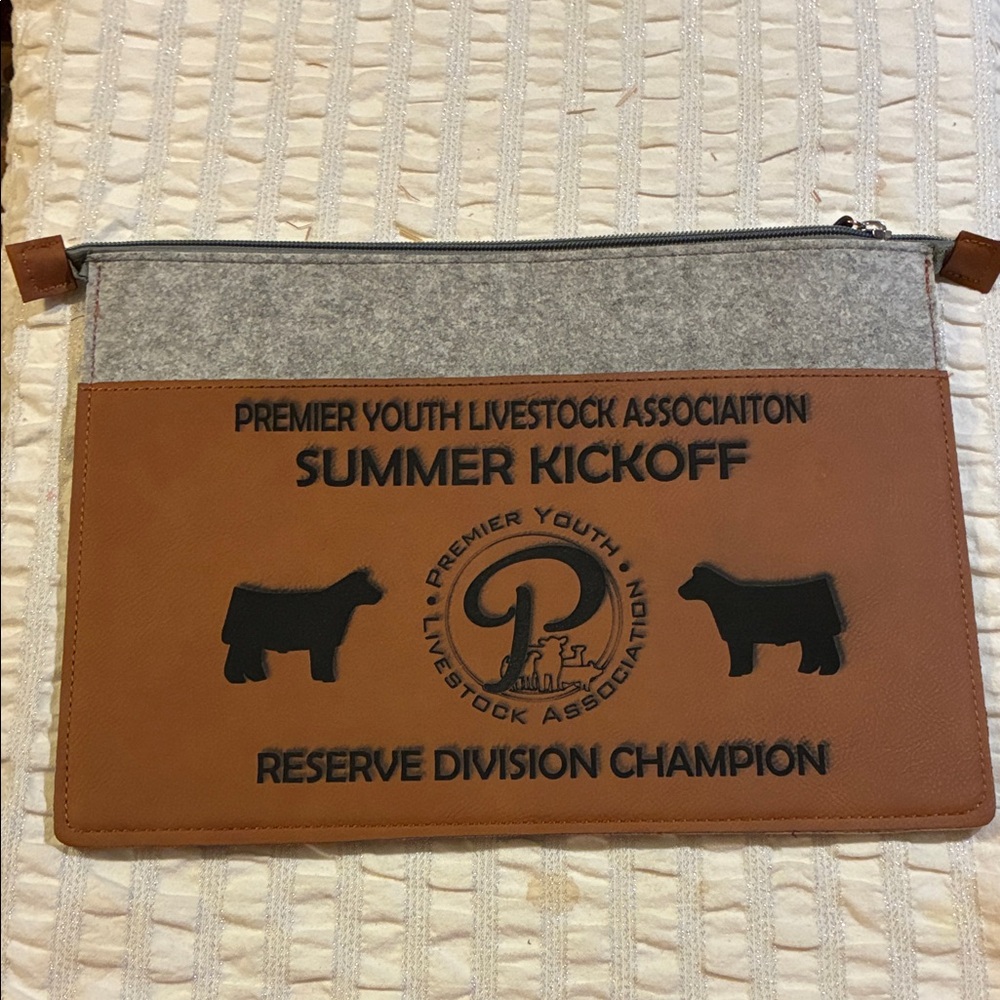 Brown and Gray Travel Bag with Cows NWOT
